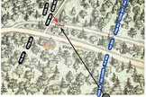 This map shows the positions of the Union and Confederate troops on the night of the Battle of Chancellorsville, when Jackson was shot by friendly fire.