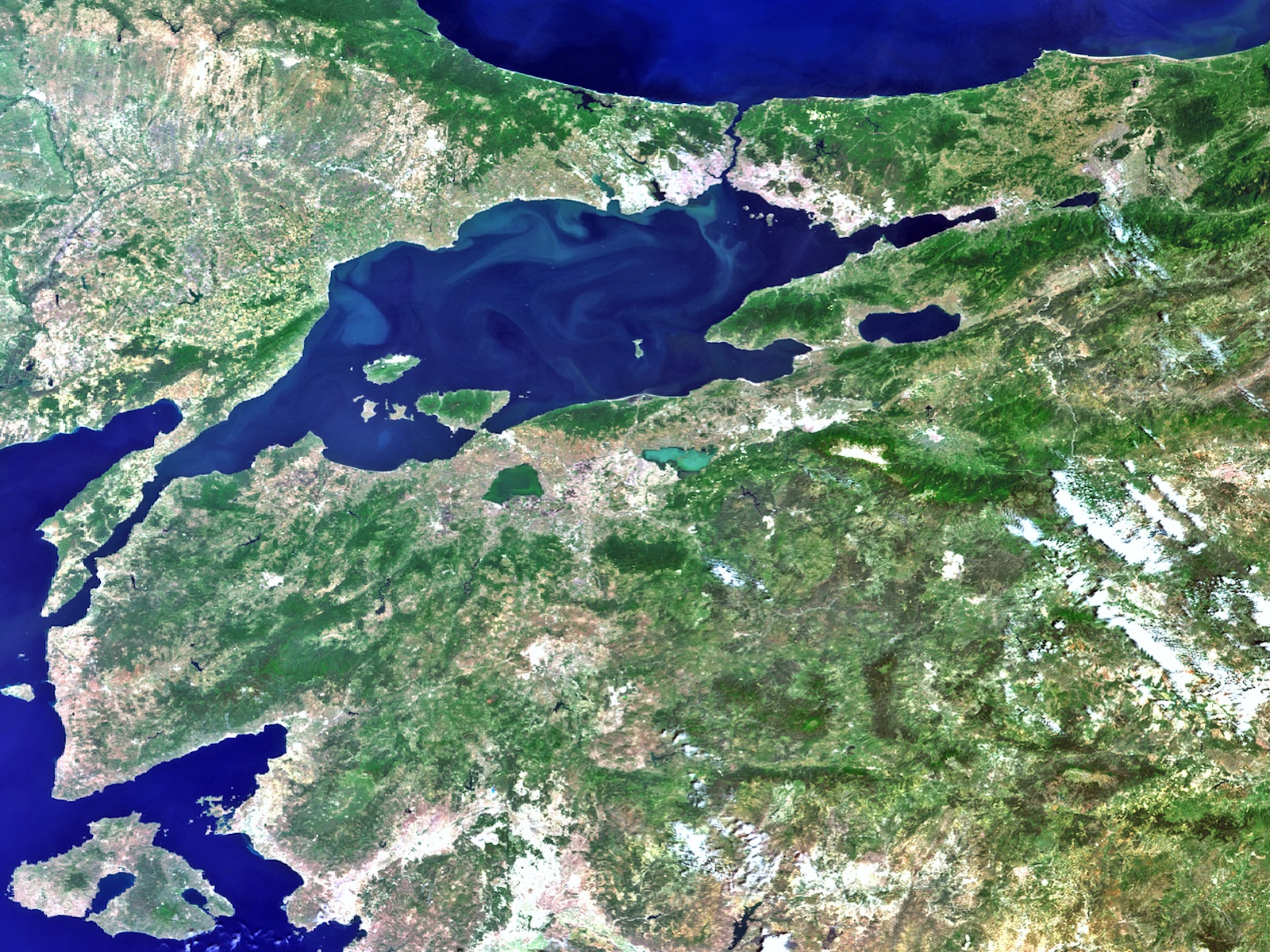 Istanbul Earth From Space space wallpaper