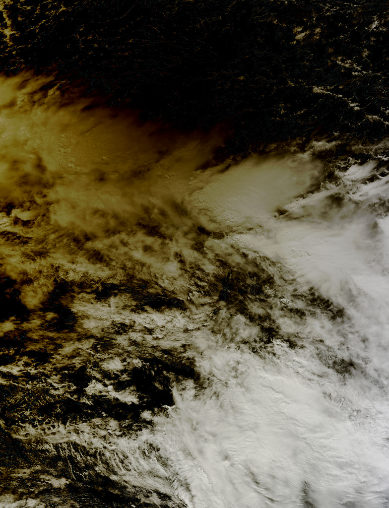 Moon's Shadow on Earth Seen from Space During Solar Eclipse