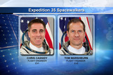 NASA astronaut Chris Cassidy and Tom Marshburn will perform an emergency spacewalk outside the International Space Station on May 11, 2013, to identify and perhaps fix an ammonia coolant leak.
