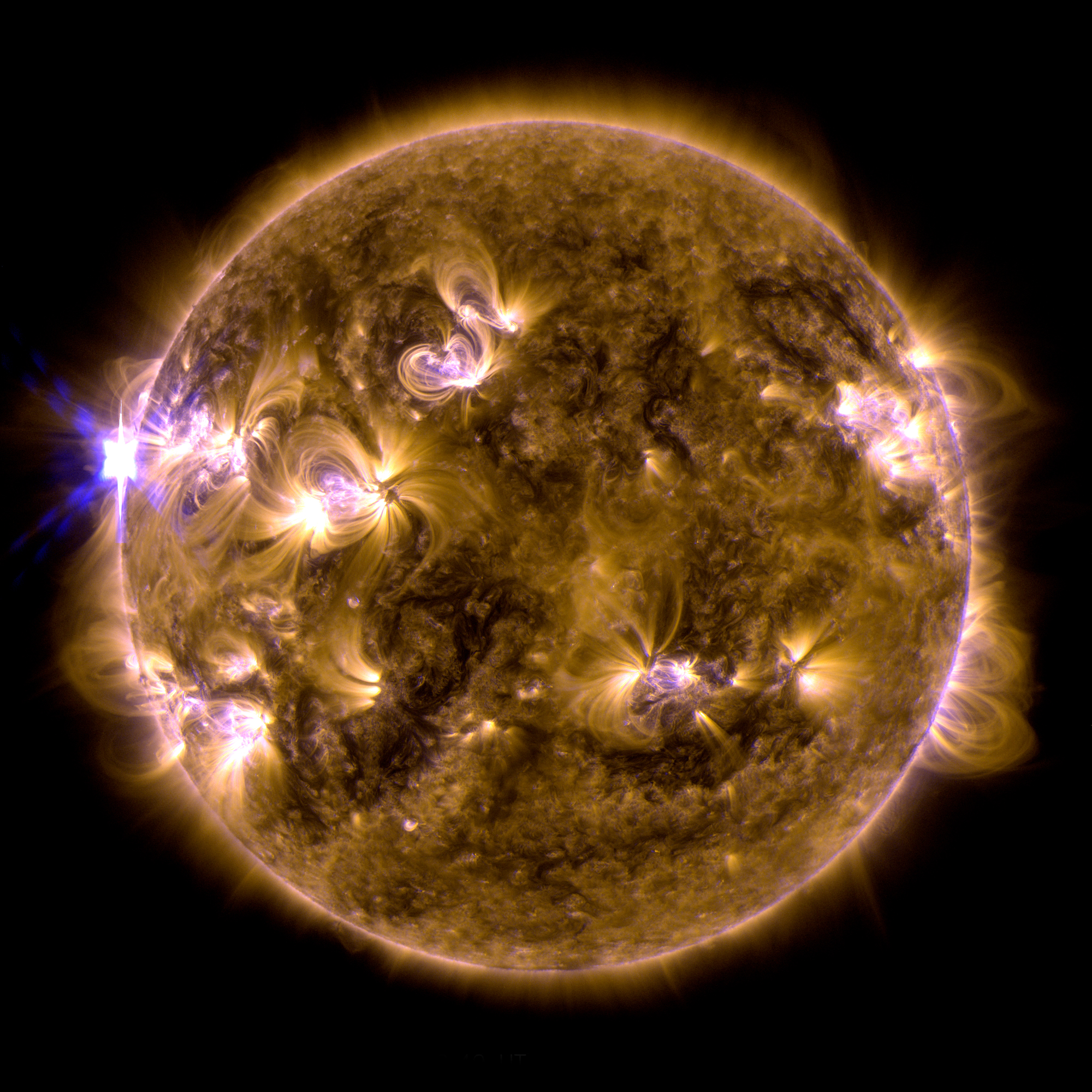 X1.7-Solar Flare of May 12, 2013: Full Disk