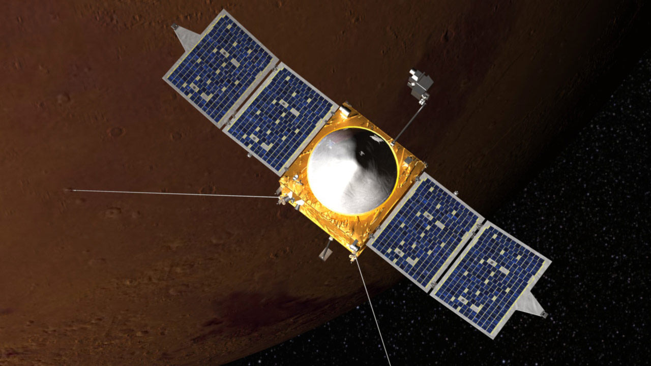 MAVEN Orbiting Mars