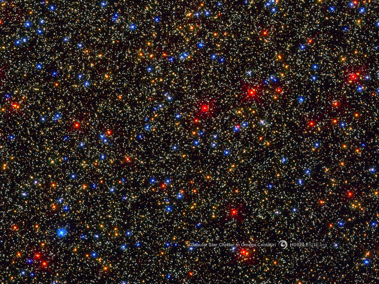 Globular Star Cluster Omega Centauri space wallpaper