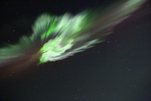 Aurora From Alaskan Mountains