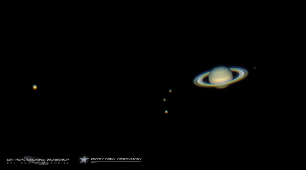 Saturn and Moons