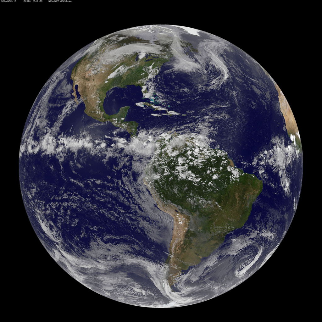 Moore, Oklahoma Tornadoes Seen on Full Earth Image