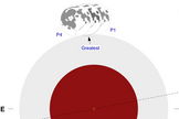 The moon will barely graze Earth's penumbra of May 25, 2013, as shown in this diagram.