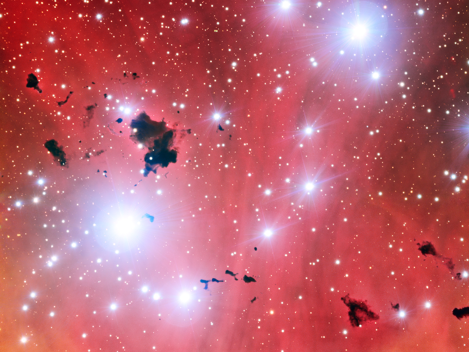 Stellar Nursery IC 2944 space wallpaper