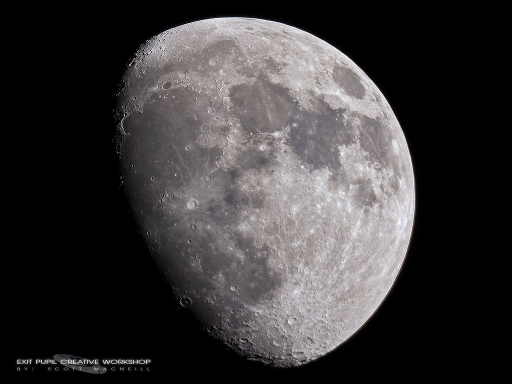 75% Waxing Gibbous Moon