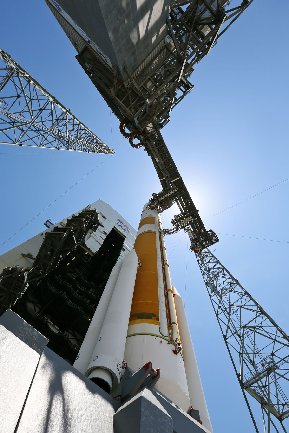 Tall Rocket: Delta 4 Rocket with WGS-5 Satellite