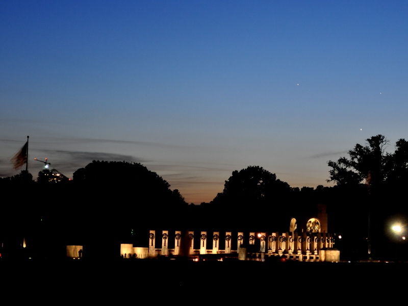 Triple Conjunction of May 25, 2013, in Washington, DC
