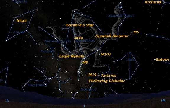 Ophiuchus is a little known but important constellation, which graces our evening skies in the summer.