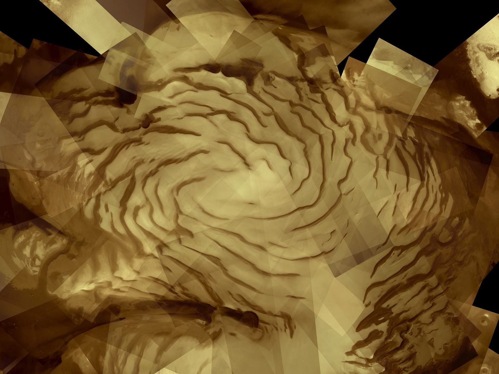 Mars North Polar Ice Cap space wallpaper