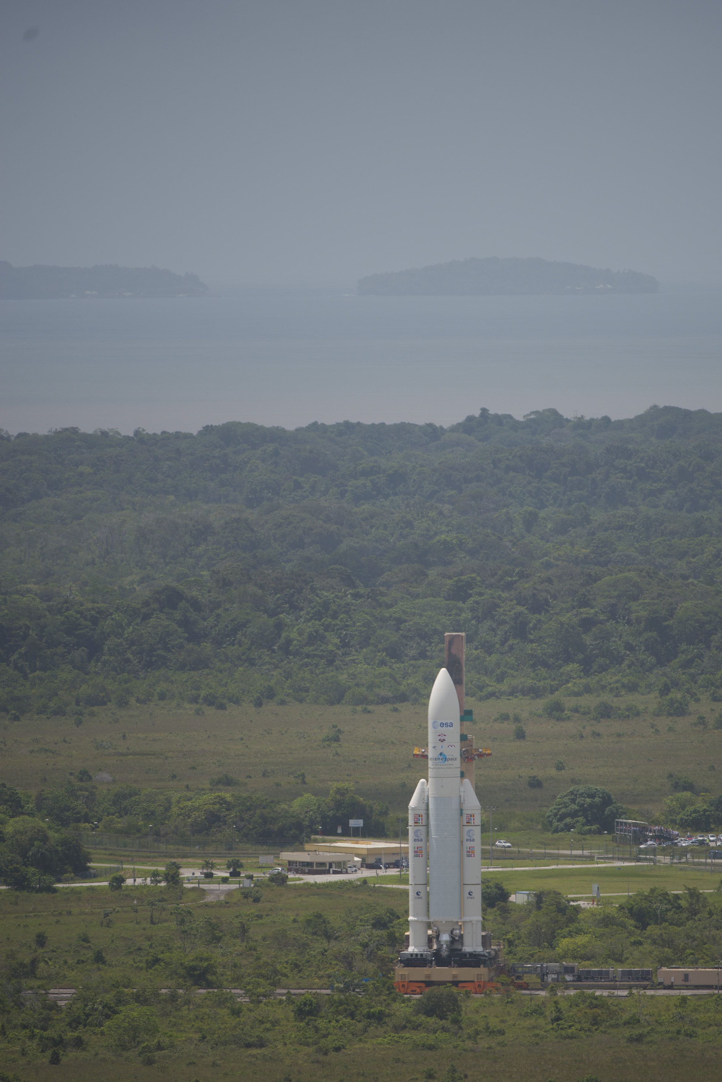 Transfer of Ariane 5 From Final Assembly Building