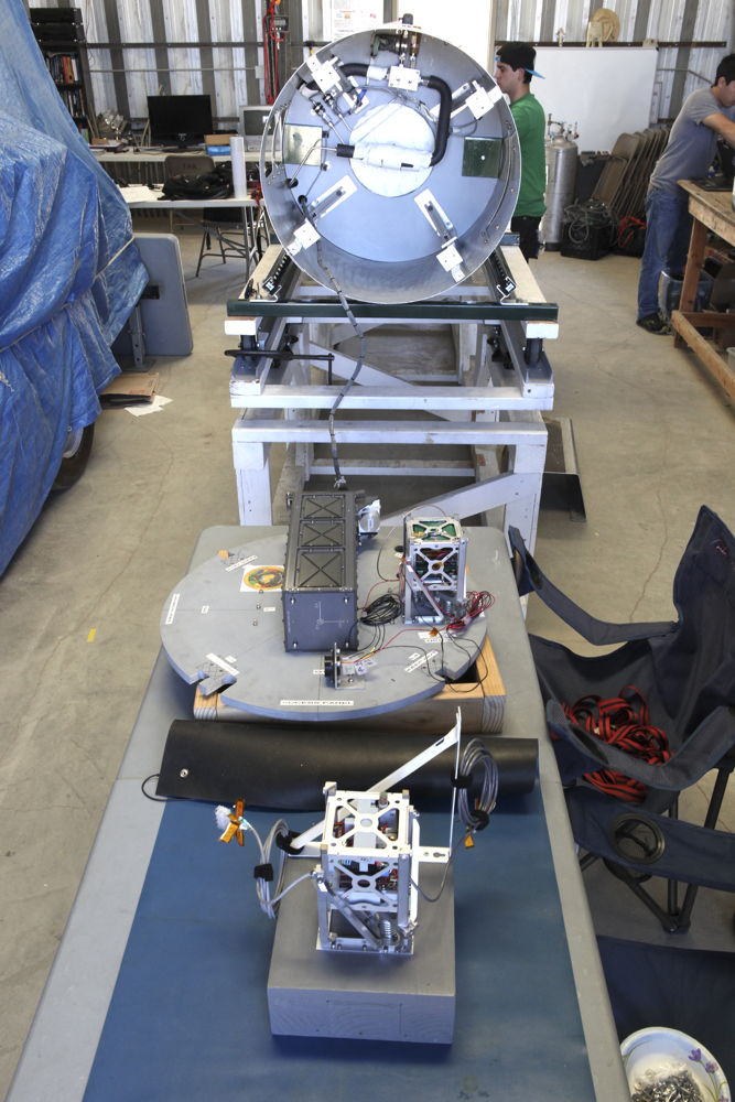 RUBICS-1 Payload Before Loading Into Prospector Rocket
