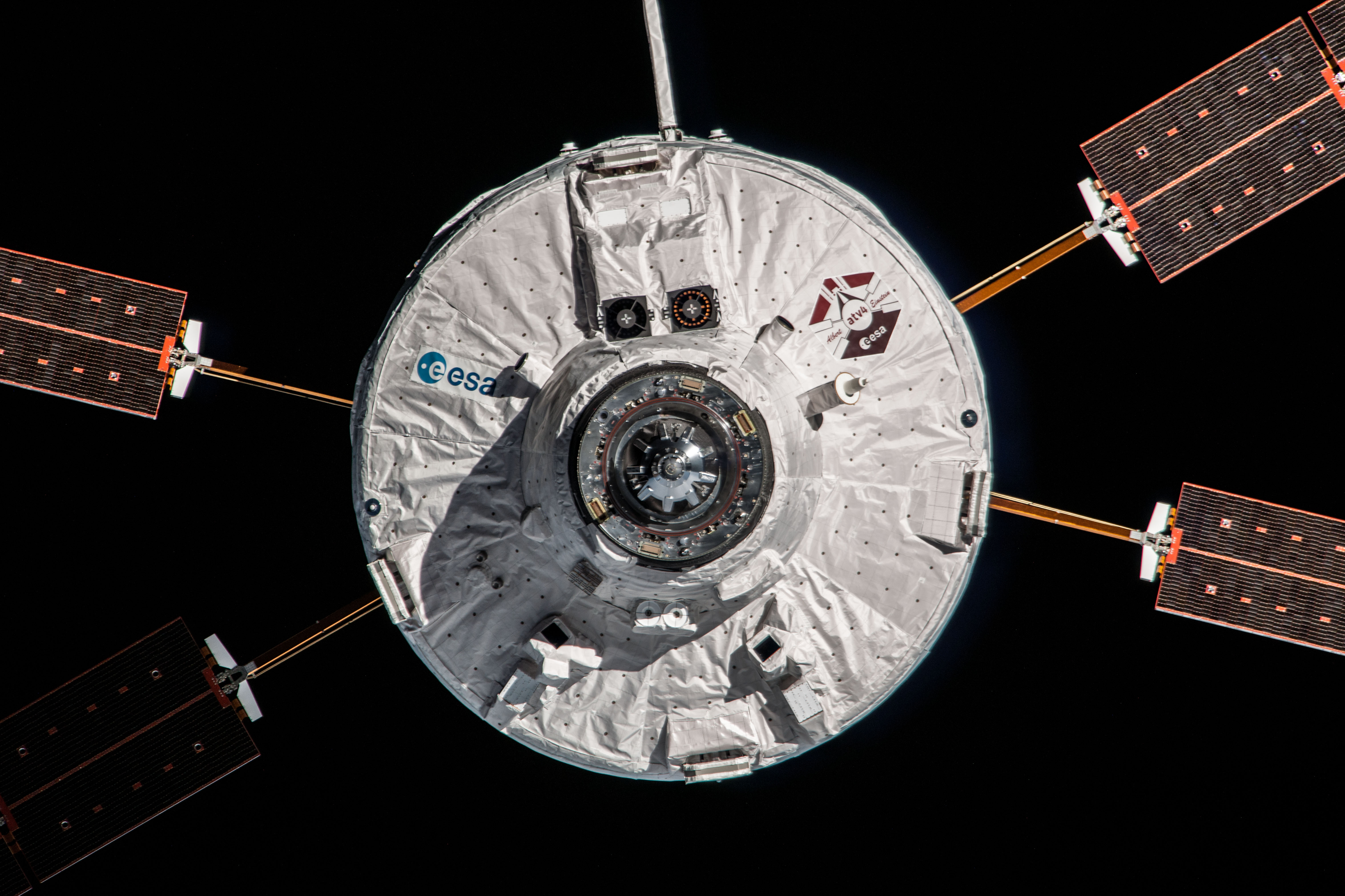 ATV-4 Ferry Docking at ISS