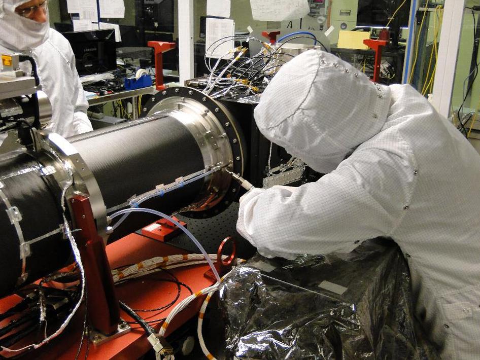 Working On IRIS Spectrometer