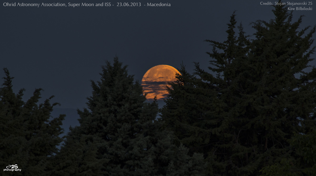 June 2013 Supermoon Over Macedonia