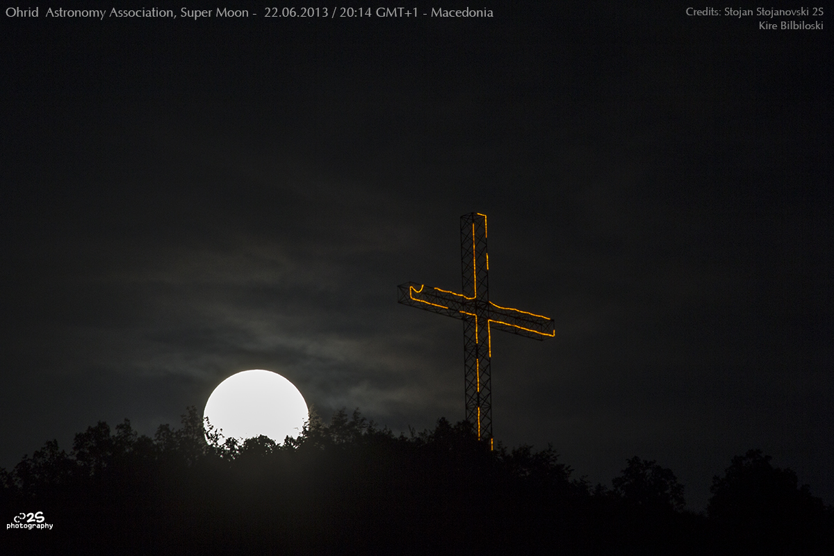 Supermoon Rises Over Macedonia