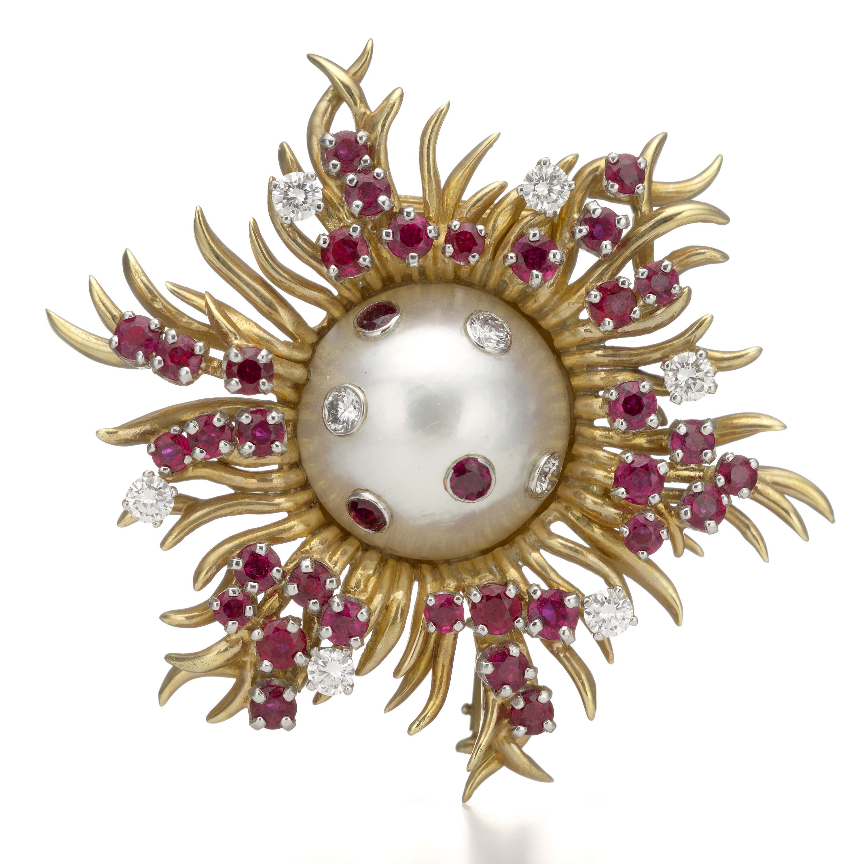 Starburst clip brooch by Schlumberger, Tiffany & Co.