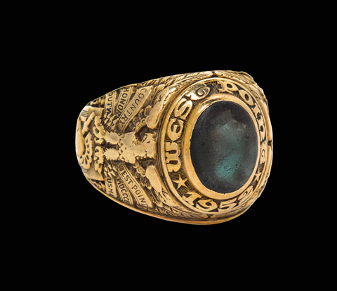 West Point Ring Worn in Space