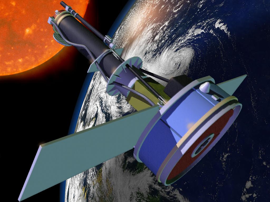 NASA's IRIS Sun-Watching Telescope: Artist's View