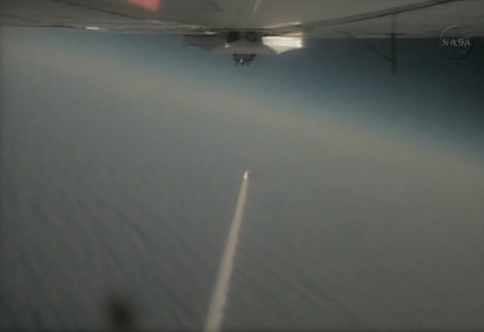 NASA IRIS Sun Telescope Launch: Mothership View