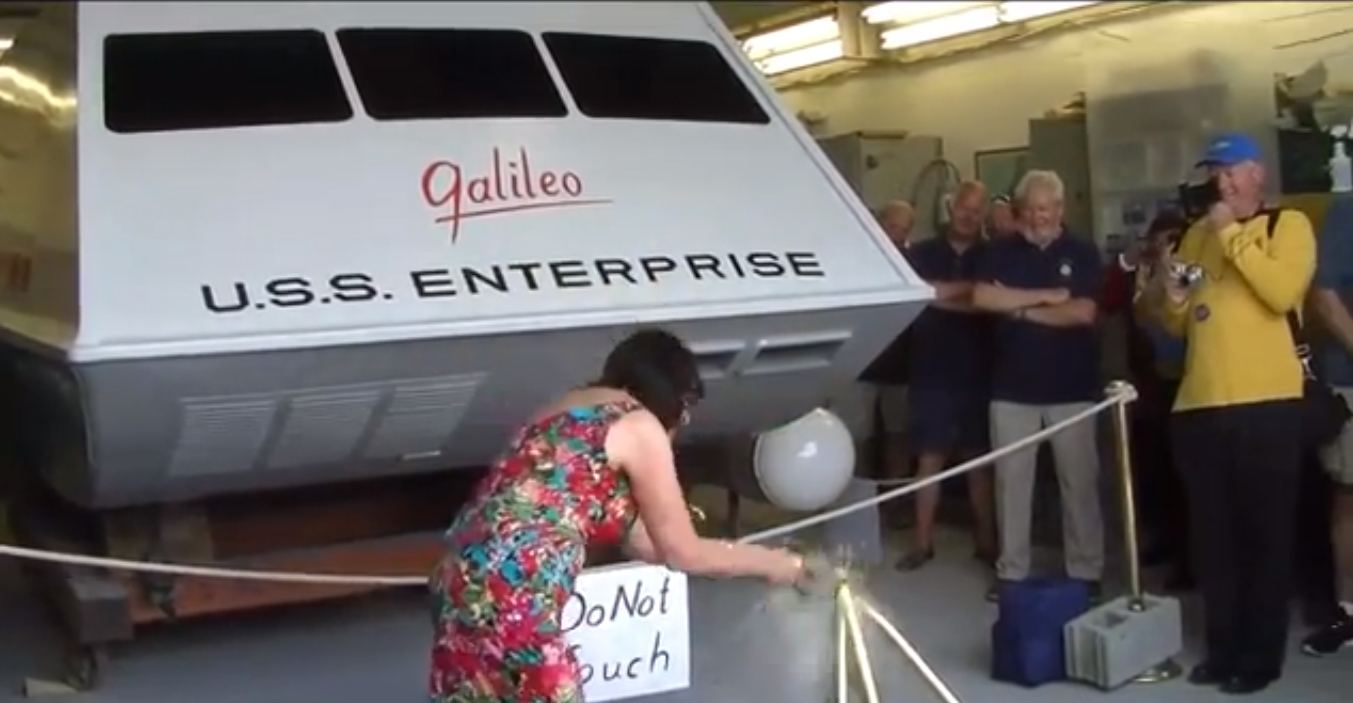 Galileo Shuttlecraft Champagne Christening