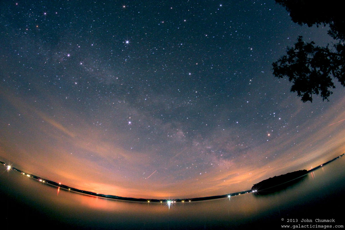 Milky Way Galaxy above Rice Lake, Keene, Ontario, Canada
