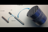 This shows one prototype for hardware to cache samples of cores drilled from Martian rocks for possible future return to Earth. A major objective for NASA's Mars 2020 rover, as described by the Mars 2020 Science Definition Team, would be to collect and package a carefully selected set of up to 31 samples in a cache that could be returned to Earth by a later mission. For scale, the diameter of the core sample shown in the image is 0.4 inch (1 centimeter).