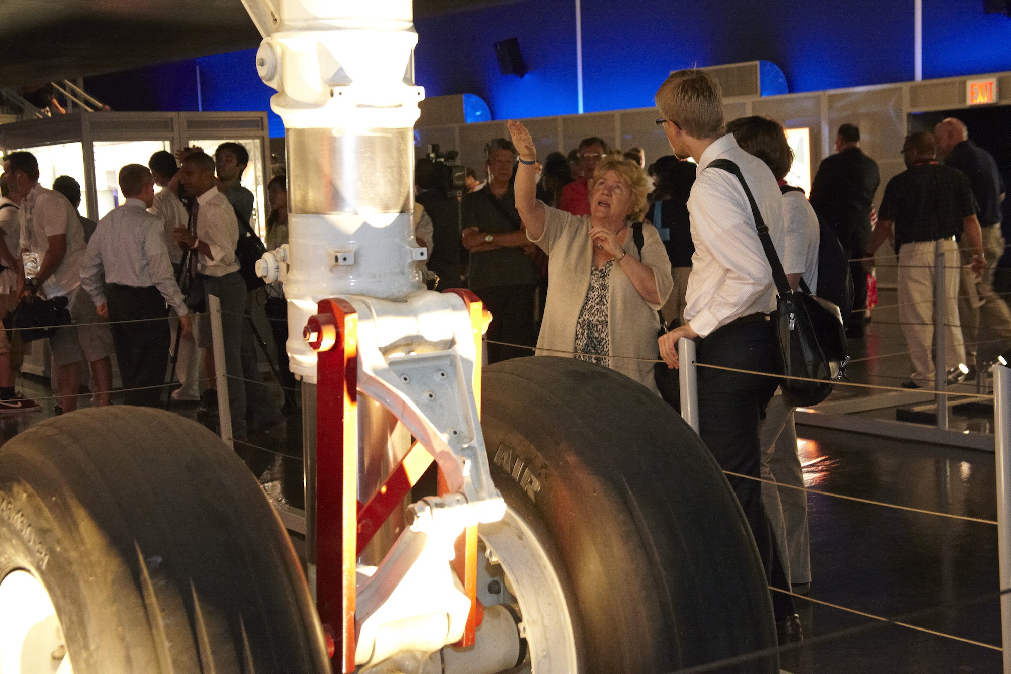Space Enthusiasts Enjoy Enterprise Pavilion Reopening