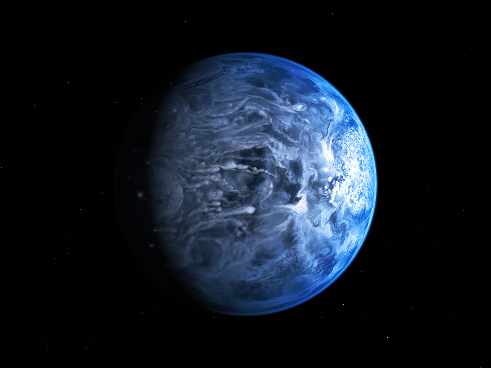 HD 189733b Illustration space wallpaper