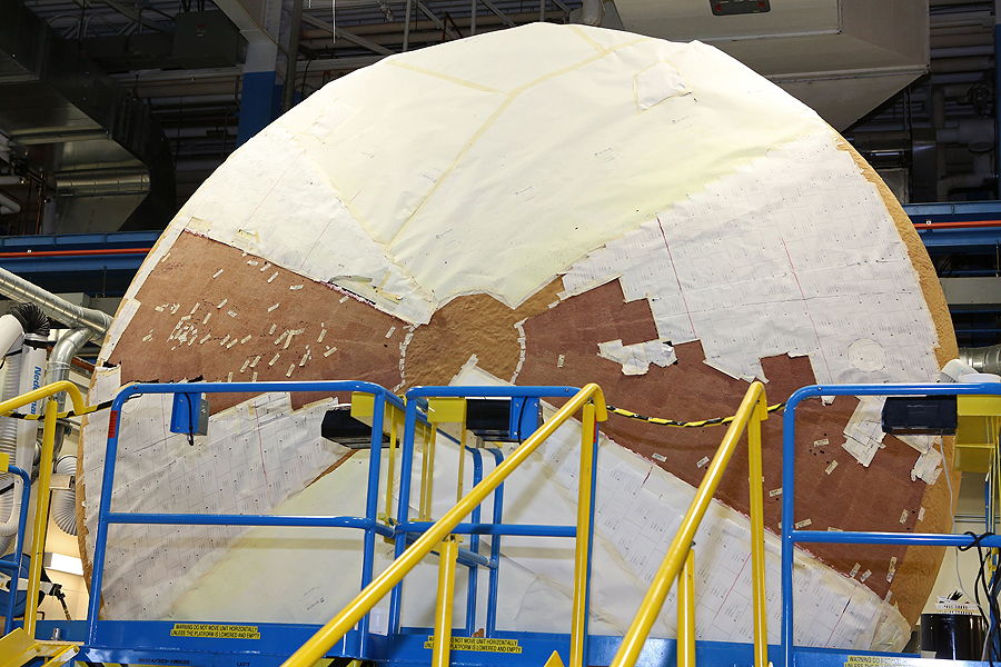 Orion Heat Shield on Display