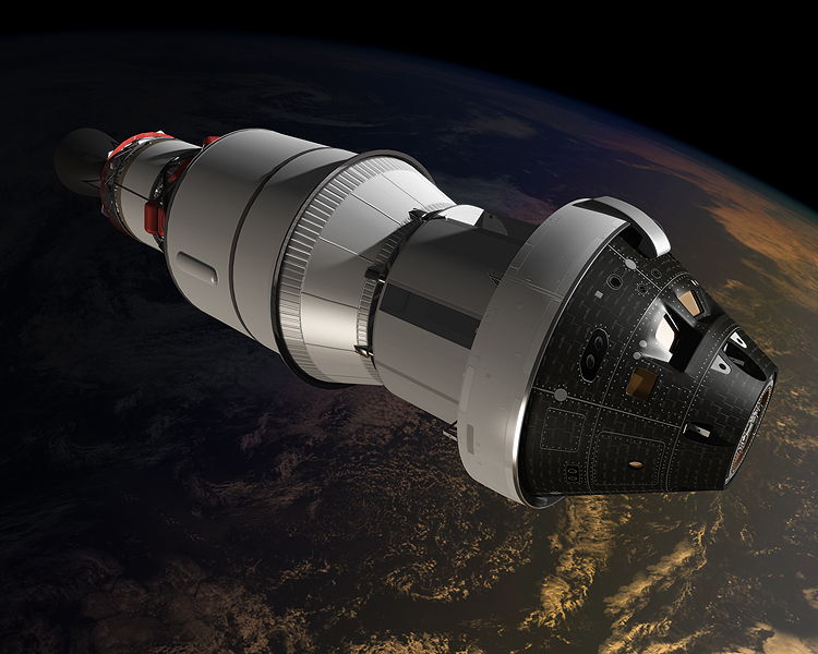 Artist’s Illustration of Orion in Orbit