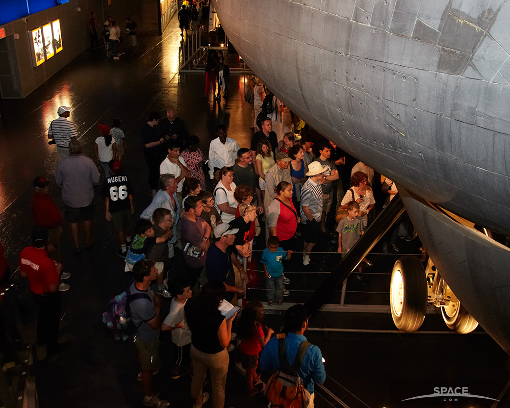 SpaceFest Attendees Admire Enterprise