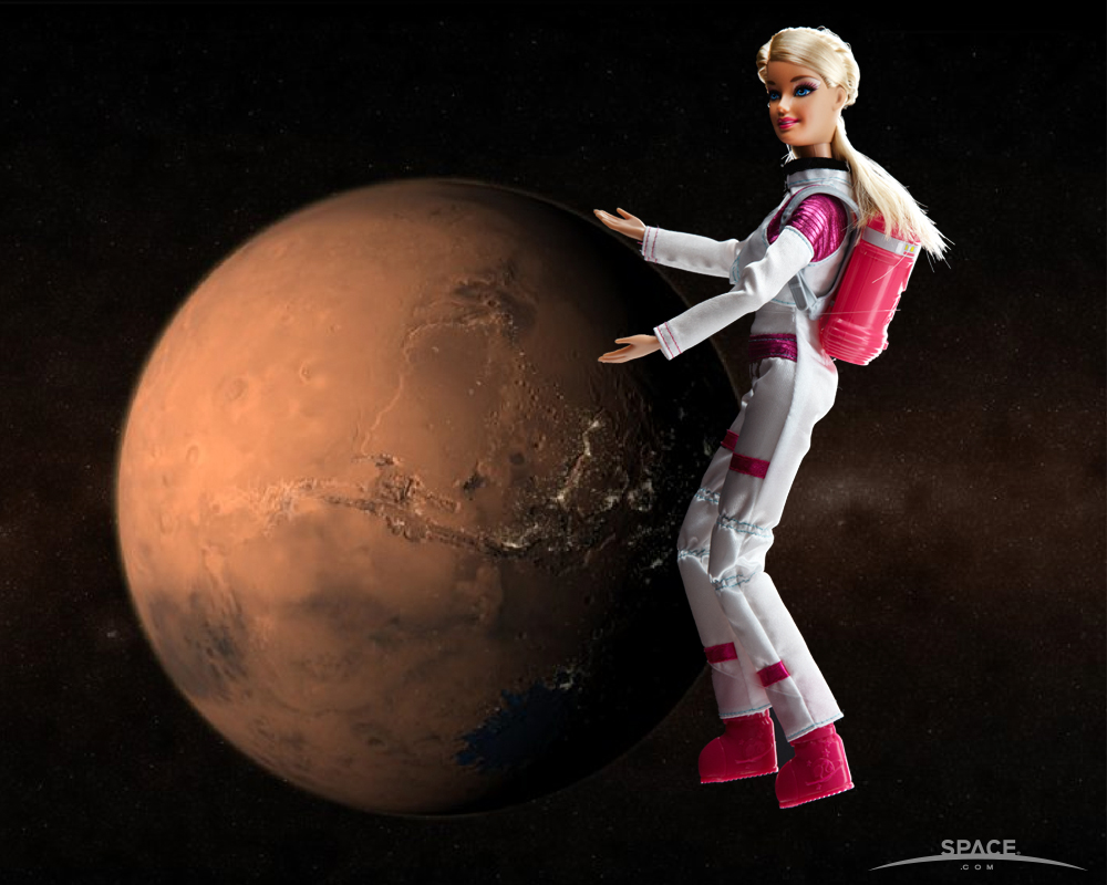 Barbie on Mars