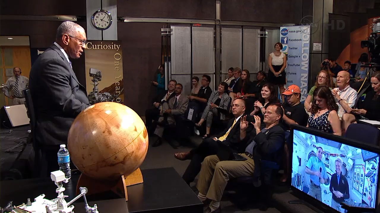 NASA Administrator Bolden at Curiosity One-Year Anniversary Celebration