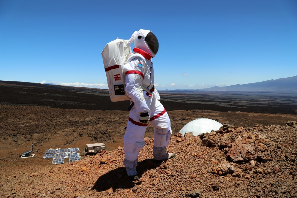 Dr. Oleg Abramov in a Spacesuit