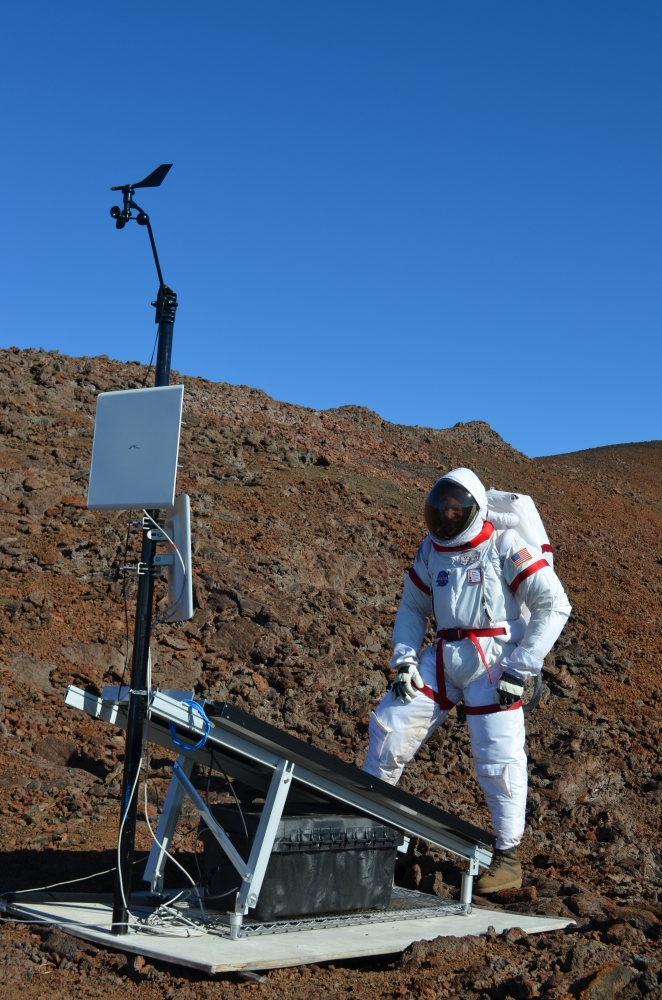 Simon Engler in a Spacesuit