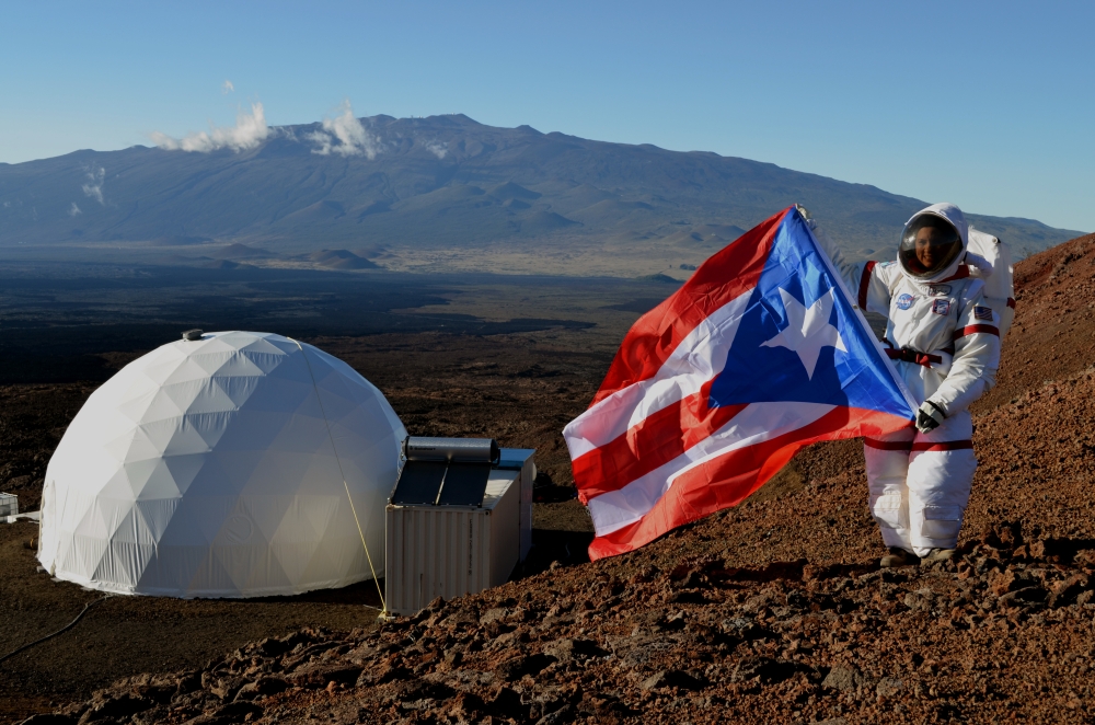 The Puerto Rican Flag at EVA Testing