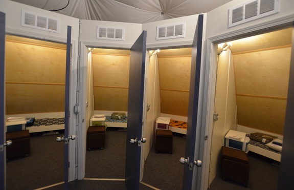 The bedrooms of the HI-SEAS mock mission habitat.