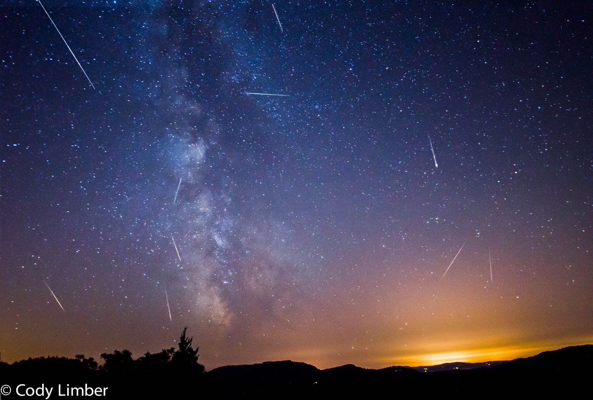 2013 Perseid Meteors Over Orcas Island, WA