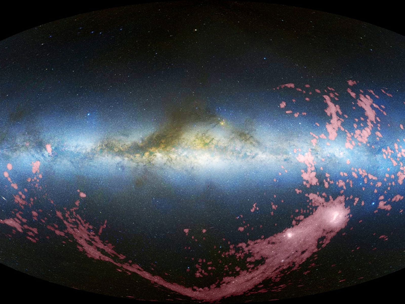 All Sky View of Magellanic Stream space wallpaper