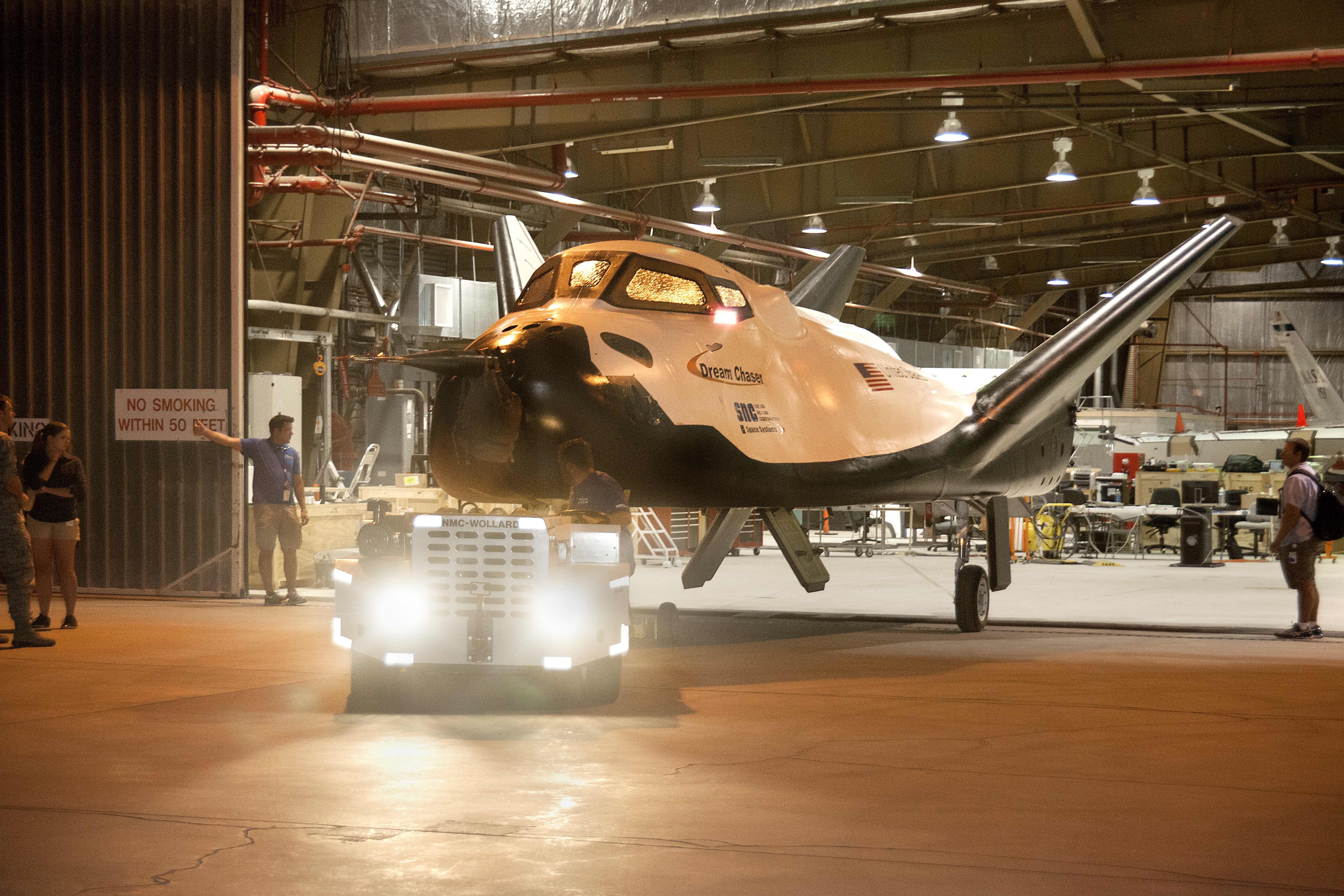 Dream Chaser Exits Hanger for Testing