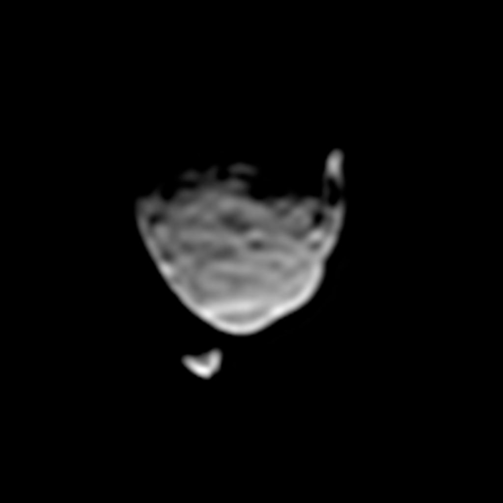 Two Moons of Mars in One Enhanced View