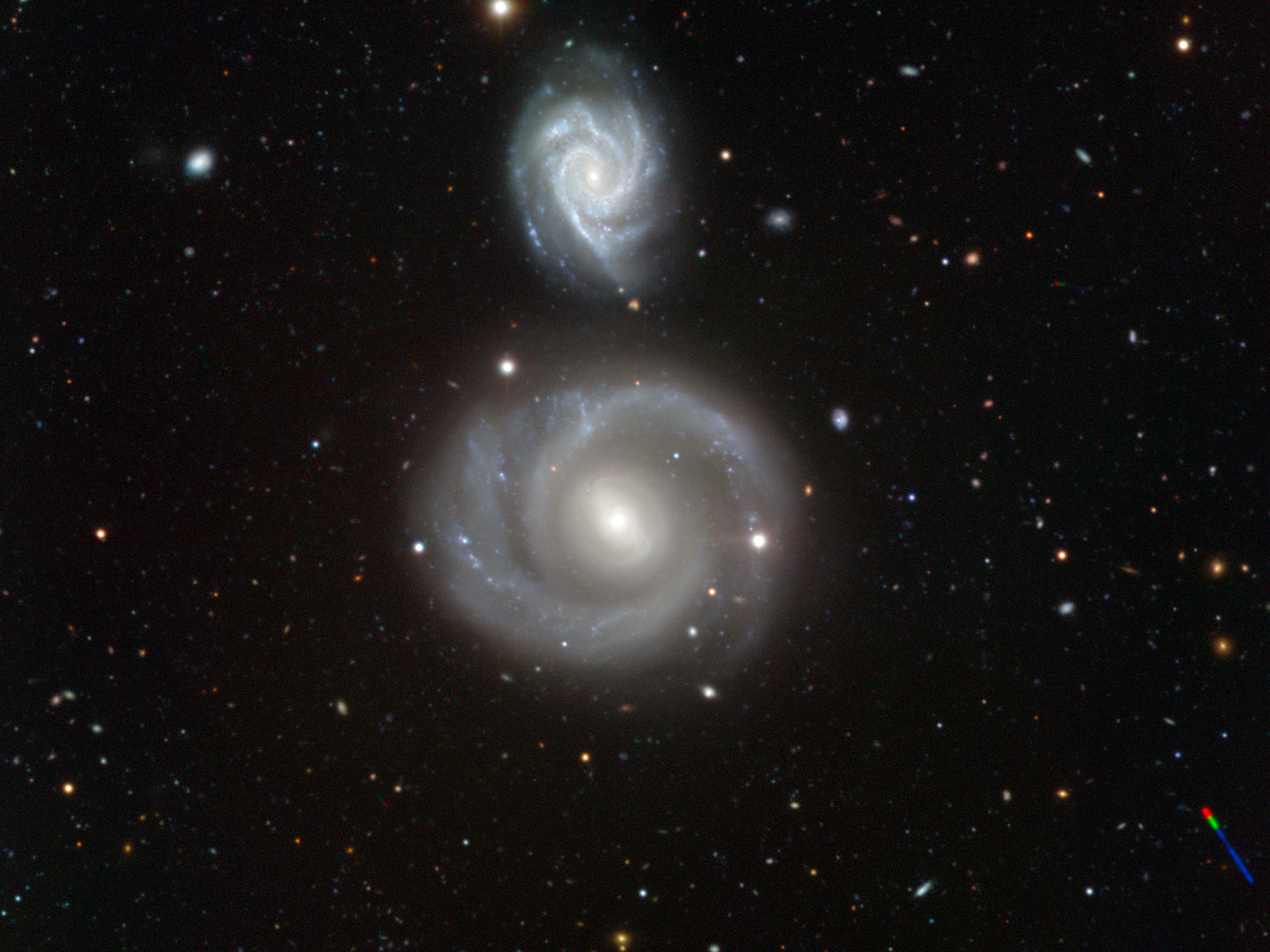 NGC 799 NGC 800 Spiral Galaxies space wallpaper