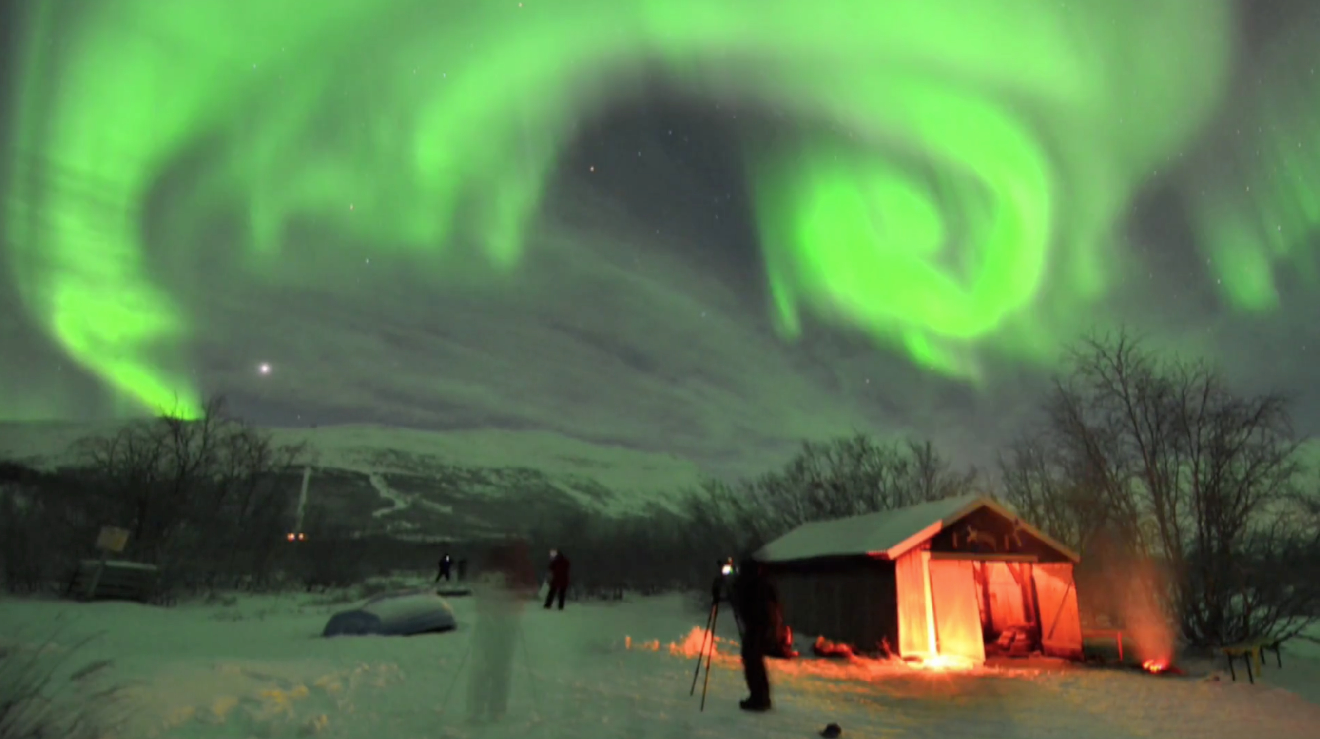 Aurora Borealis Over Sweden