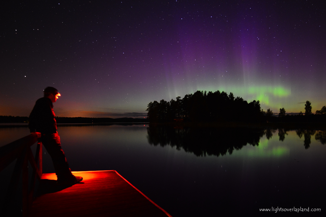 Aurora Over Swedish National Park
