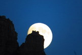 Sky watcher Austin Moloughney sent in a photo of the moon rising behind Vimy Mountain, Alberta, Canada, on August 18, 2013.