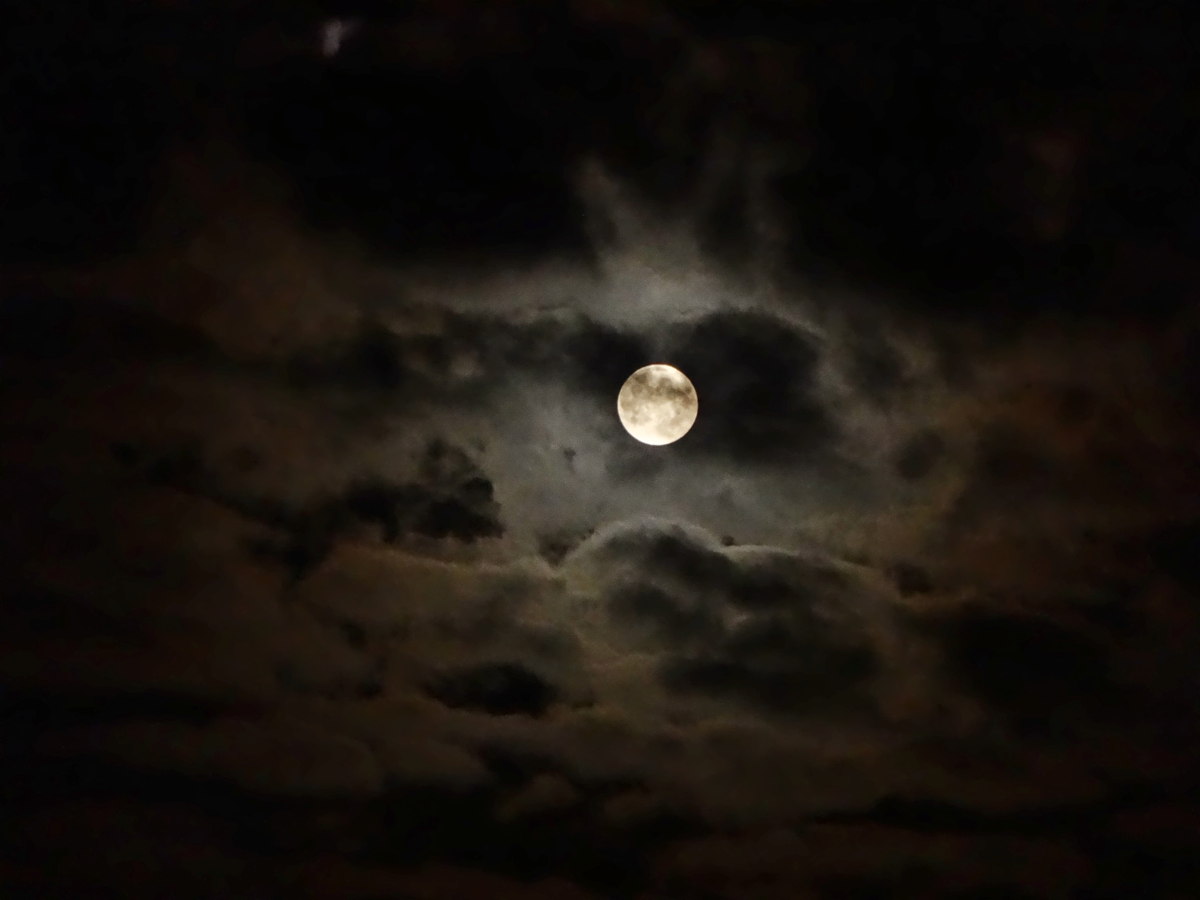 Moon in the Clouds, August 2013